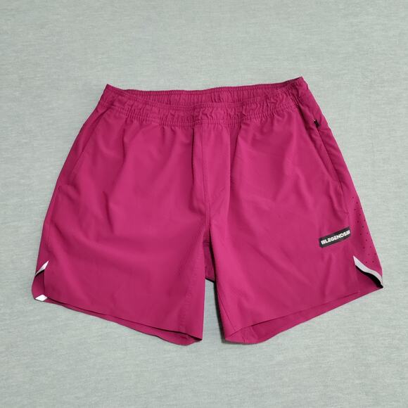 Legends Relay Linerless 7” Shorts Size XL Maroon Red Athletic Workout Drawstring - Picture 2 of 13
